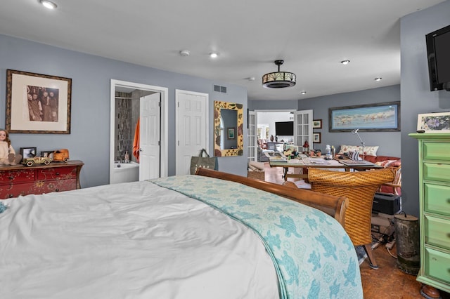 3370 Breezewood, Ortonville, MI 48462 - bedroom featuring ensuite bathroom and recessed lighting