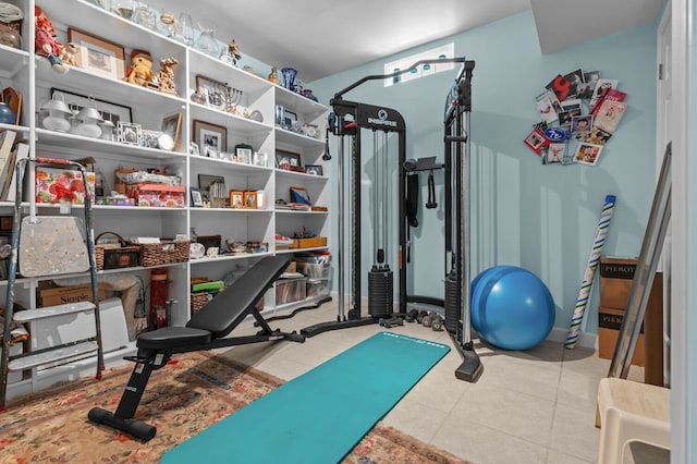 3370 Breezewood, Ortonville, MI 48462 - workout room with tile patterned floors