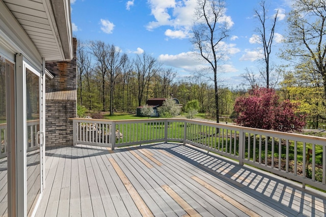 3370 Breezewood, Ortonville, MI 48462 - view of wooden terrace