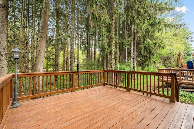view of wooden terrace