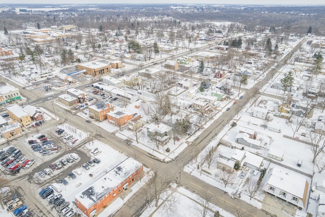 124 S Ottawa St, Tecumseh, MI 49286 - view of snowy aerial view