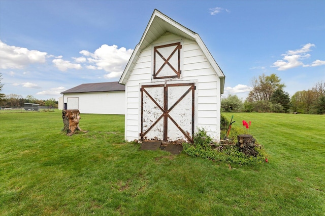 view of outbuilding with an outbuilding