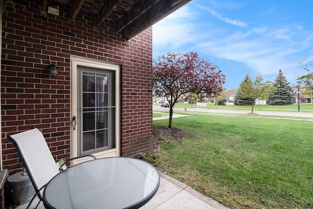 view of patio with outdoor dining space