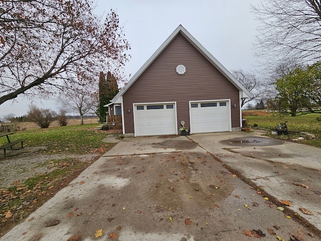 3544 Burnsline Rd, Brown City, MI 48416 - detached garage featuring driveway
