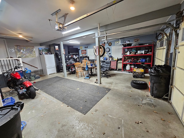 3544 Burnsline Rd, Brown City, MI 48416 - garage featuring a garage door opener