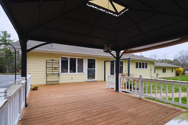 view of wooden terrace