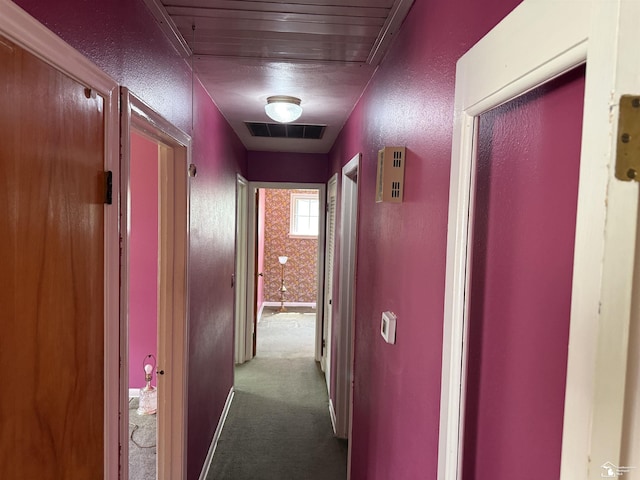 8367 S Douglas Rd, Bedford, MI 48144 - hall with carpet and visible vents