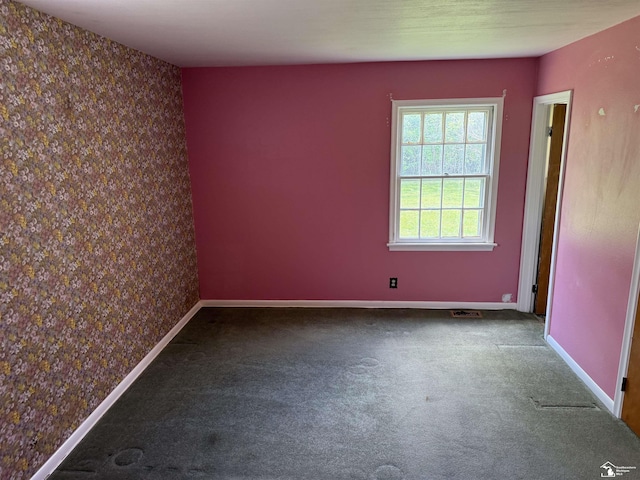 8367 S Douglas Rd, Bedford, MI 48144 - unfurnished room featuring carpet flooring, baseboards, and visible vents