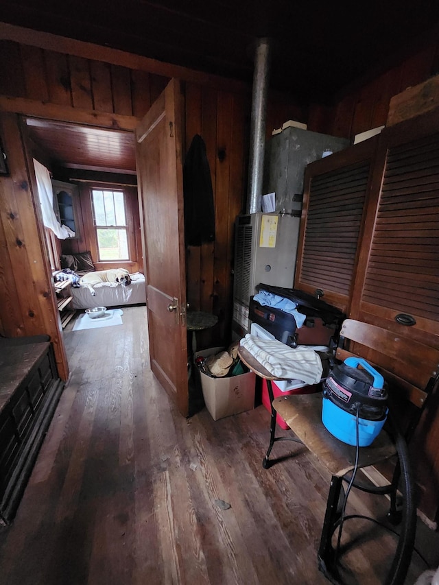 hallway featuring hardwood / wood-style flooring