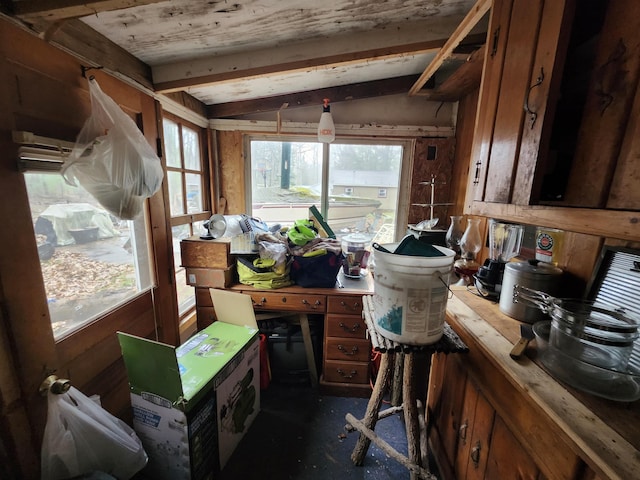 view of storage area