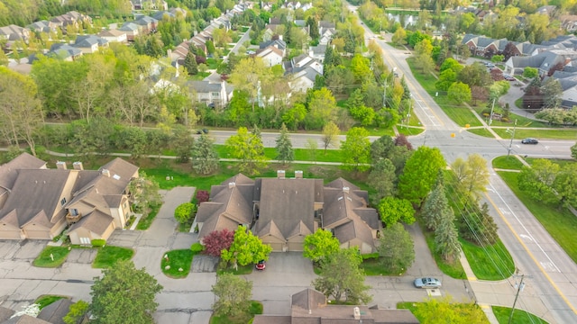 29513 Sierra Pointe Cir, Farmington Hills, MI 48331 - aerial overview of property's location with nearby suburban area