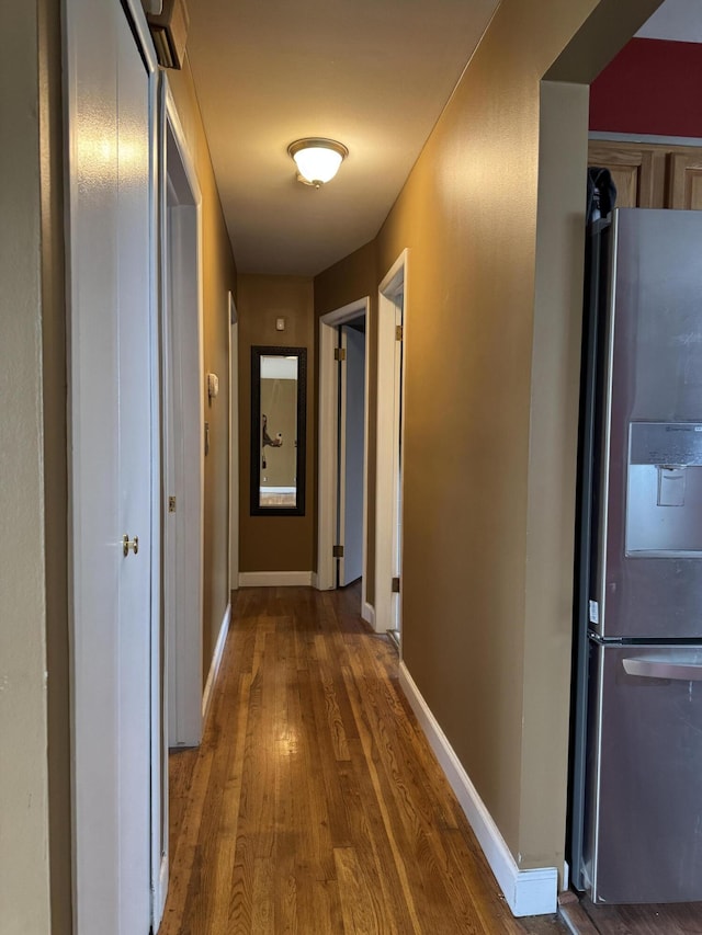 31534 Stricker Dr, Warren, MI 48088 - hallway with wood finished floors and baseboards
