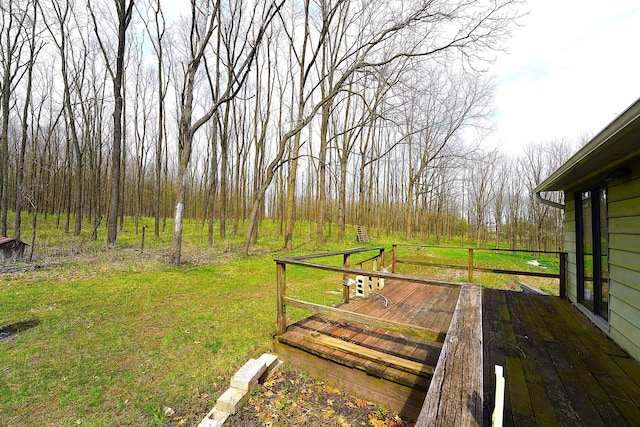 exterior space featuring a wooden deck