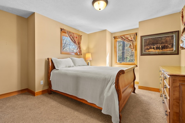 12324 Cranes Ave, Richland, MI 49083 - bedroom featuring baseboards, multiple windows, and light carpet