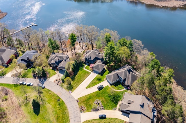 12324 Cranes Ave, Richland, MI 49083 - aerial view with a water view and a residential view
