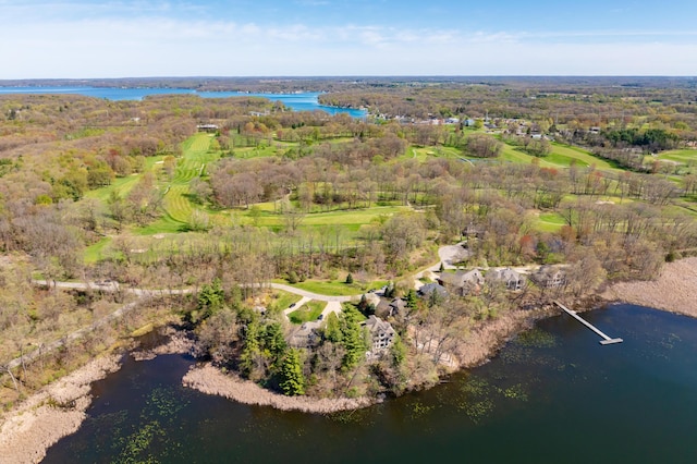 12324 Cranes Ave, Richland, MI 49083 - birds eye view of property featuring a water view
