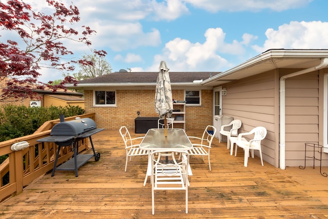 3928 Embarcadero St, Waterford, MI 48329 - deck featuring grilling area and outdoor dining area