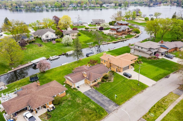 3928 Embarcadero St, Waterford, MI 48329 - aerial perspective of suburban area with a nearby body of water