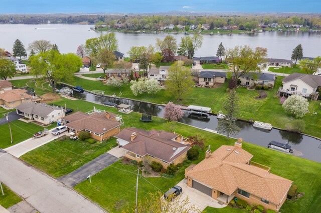 3928 Embarcadero St, Waterford, MI 48329 - aerial perspective of suburban area with a nearby body of water