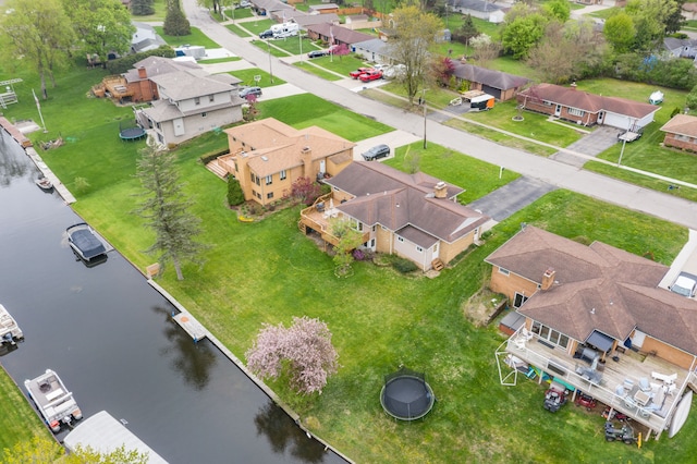3928 Embarcadero St, Waterford, MI 48329 - aerial view of residential area with a large body of water