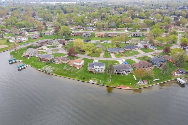 3928 Embarcadero St, Waterford, MI 48329 - aerial perspective of suburban area featuring a nearby body of water