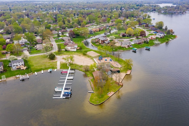 3928 Embarcadero St, Waterford, MI 48329 - aerial perspective of suburban area with a nearby body of water
