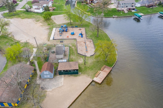 3928 Embarcadero St, Waterford, MI 48329 - aerial perspective of suburban area featuring a large body of water