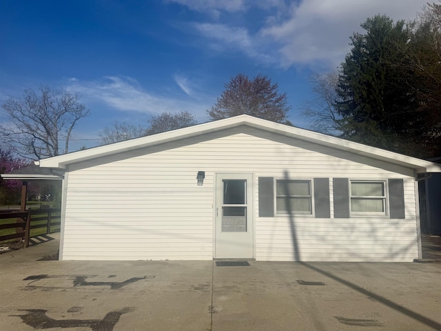 2905 W Burt Rd, Montrose, MI 48457 - garage featuring fence
