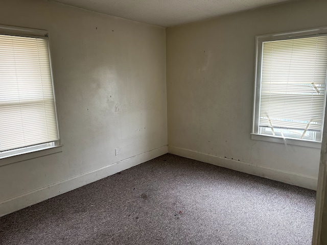 unfurnished room featuring carpet flooring