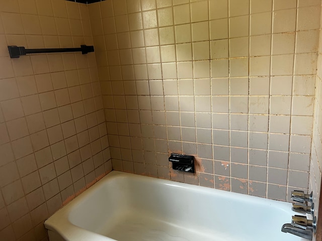 bathroom featuring bathtub / shower combination