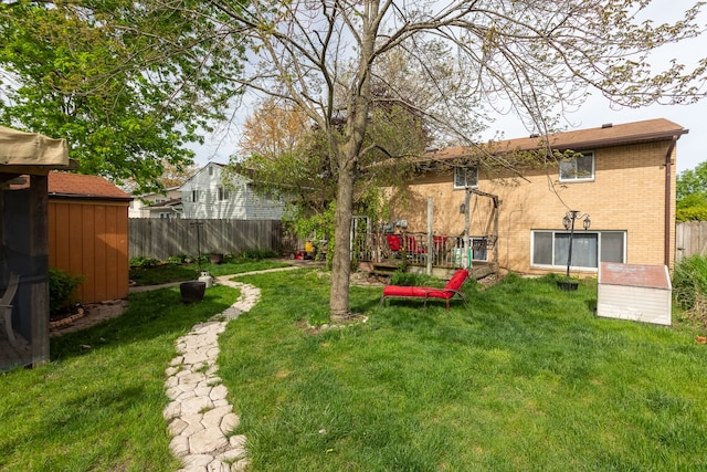 rear view of property featuring brick siding