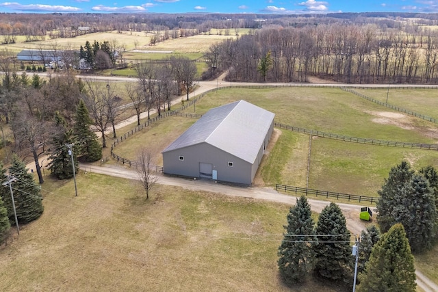 3101 Delano Rd, Oxford, MI 48371 - aerial view of sparsely populated area featuring a pastoral area