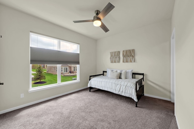 43547 Bolingbrooke Ln, Novi, MI 48377 - carpeted bedroom with baseboards and ceiling fan
