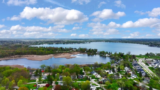 43547 Bolingbrooke Ln, Novi, MI 48377 - drone / aerial view of a nearby body of water