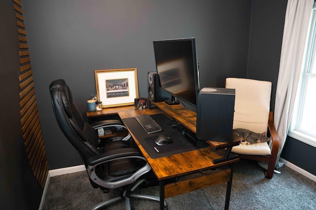 11005 Elm Ave, Howard City, MI 49329 - carpeted office featuring baseboards