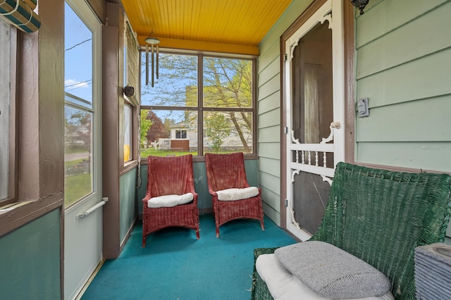 view of sunroom / solarium