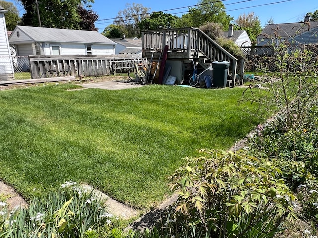 1452 E Madge Ave, Hazel Park, MI 48030 - view of yard featuring stairway