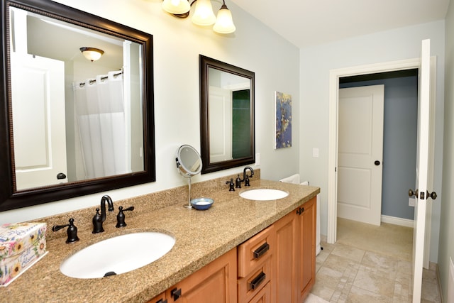 1256 Lenhill Ct, Bloomfield Hills, MI 48304 - full bath featuring double vanity and baseboards