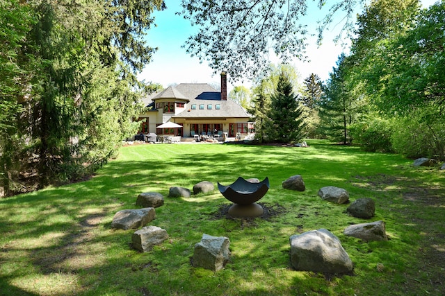 1256 Lenhill Ct, Bloomfield Hills, MI 48304 - view of green lawn