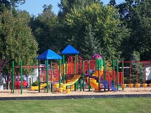 view of community jungle gym