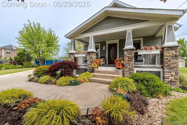 61 Cutting Dr, Troy, MI 48085 - craftsman inspired home with covered porch and stone siding