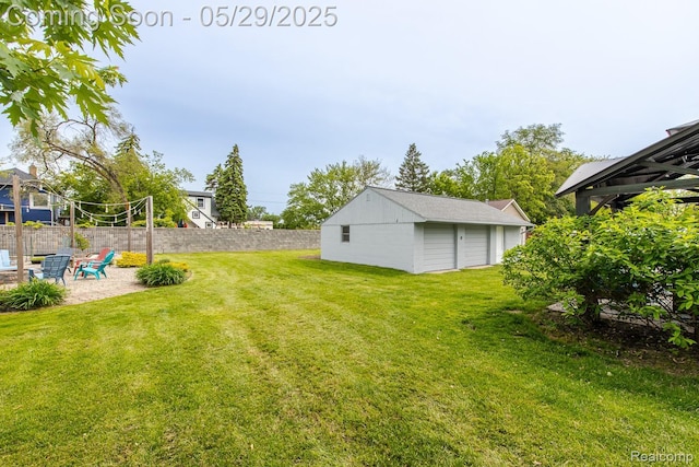 61 Cutting Dr, Troy, MI 48085 - view of yard featuring a patio area and an outdoor structure