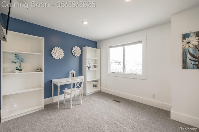 61 Cutting Dr, Troy, MI 48085 - carpeted office space with baseboards and recessed lighting