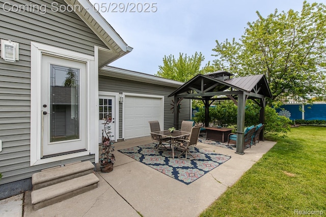 61 Cutting Dr, Troy, MI 48085 - view of patio with a gazebo