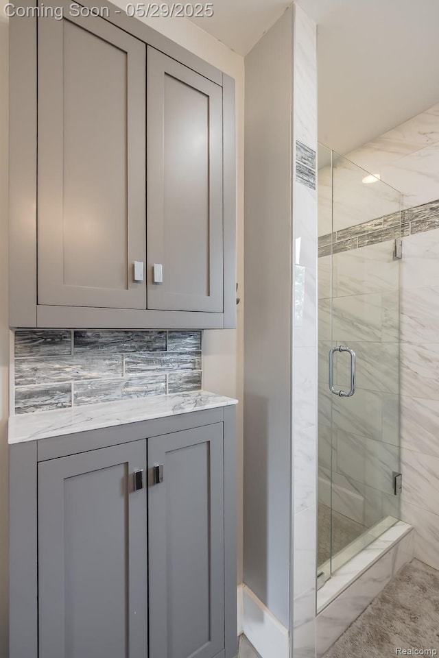 61 Cutting Dr, Troy, MI 48085 - bathroom with a shower stall and vanity