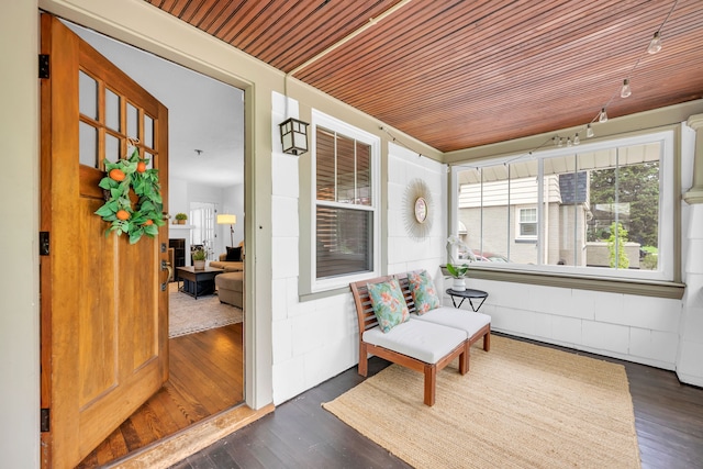 view of sunroom