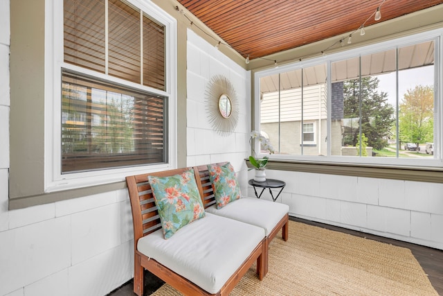 view of sunroom