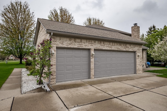 garage with driveway