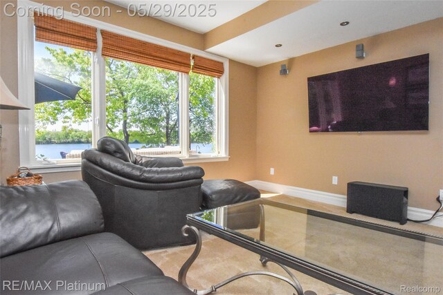 841 Hurley Dr, Howell, MI 48843 - living area with baseboards