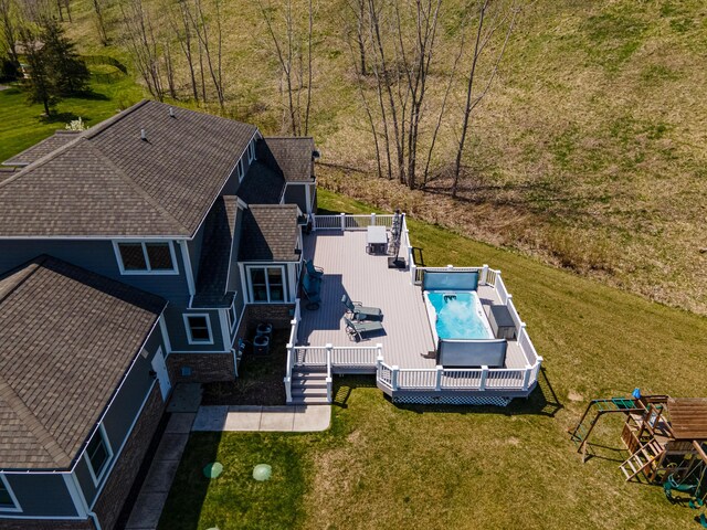 birds eye view of property